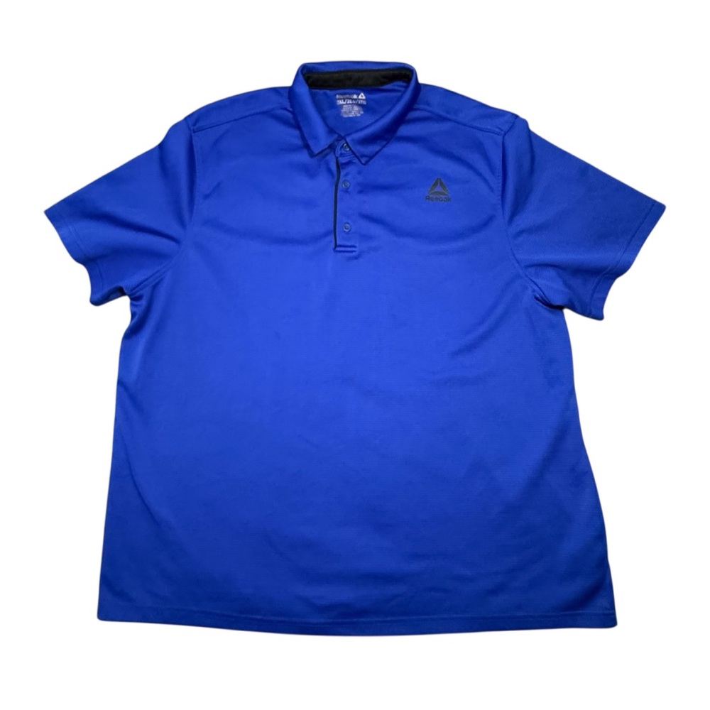 Reebok Men's 3XL Blue Performance Polo Shirt Golf Athletic Big and Tall EUC
